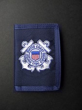 US COAST GUARD USCG HEAVY DUTY NYLON EMBROIDERED EMBLEM WALLET TRI-FOLD
