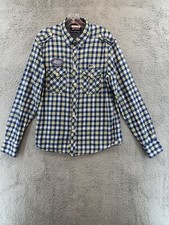Men’s J.A.C.H.S  Button Up L/S Shirt Size XL Blue/Green Plaid  