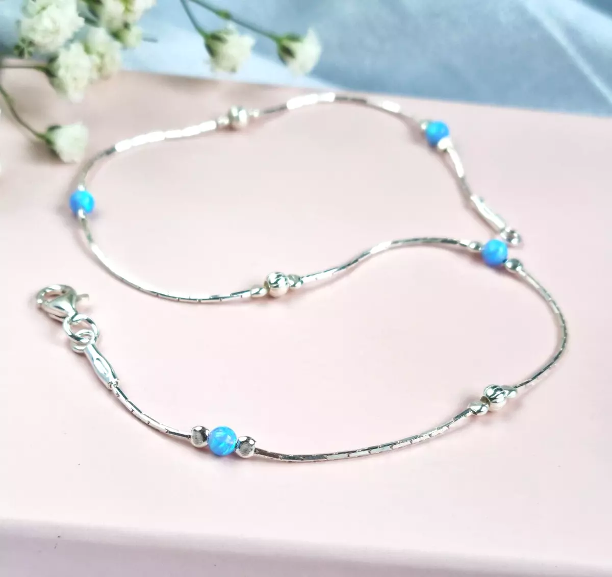 Opal shop ankle bracelet