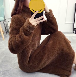 black frill turtleneck