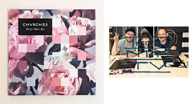 CHVRCHES signed EVERY OPEN EYE RECORD LP limited edition COKE BOTTLE CLEAR coa
