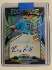 2019 Panini Prizm Silver Wave Auto #RA-RF Riley Ferrell #D /60 RC Rookie