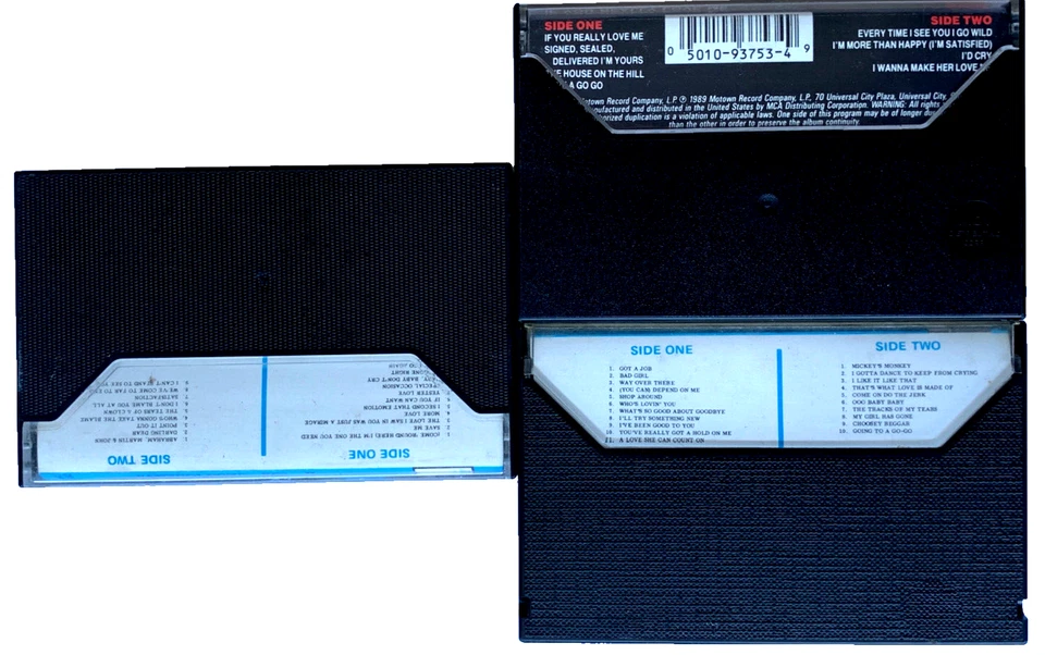 FUNK SOUL CASSETTE LOT x3 SMOKEY ROBINSON / STEVIE WONDER 1979 MOTOWN Foto 2 de 4