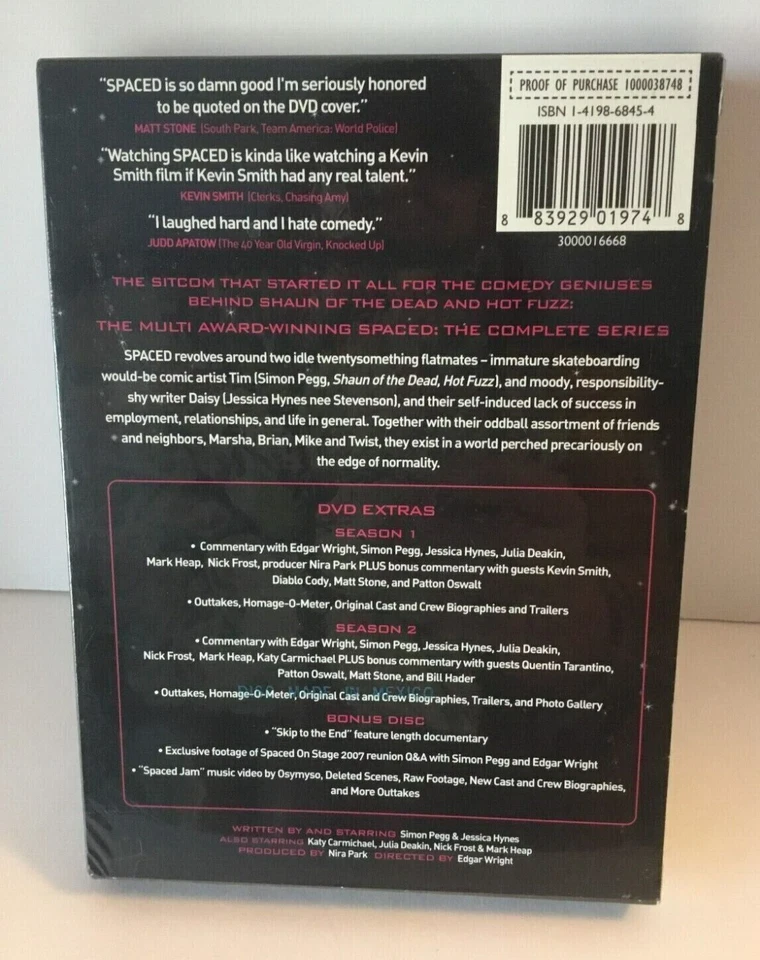 Spaced: The Complete BBC Series DVD Set (U.S. Edition) **NEW/SEALED** Simon Pegg - Image 2 of 2