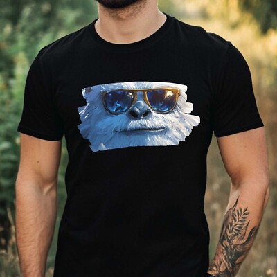 Men's Yeti Sunglasses Cotton T-Shirt Size XS to 5XL