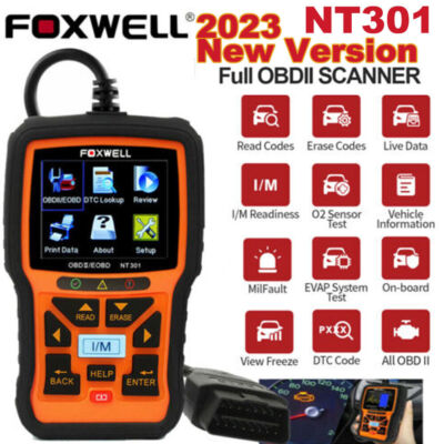 Foxwell NT301 OBD2 KFZ Scanner Motor Prüfung Licht Code Leser Eobd Diagnose Tool