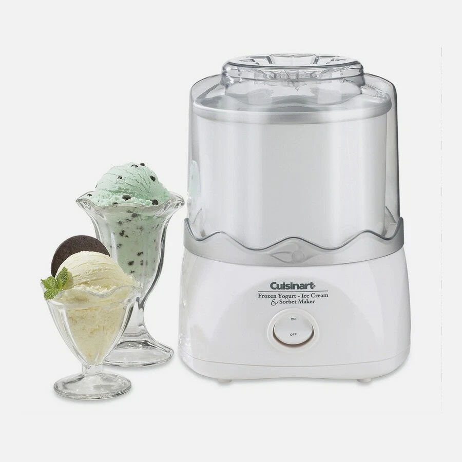 CUiSINART AUTOMATIC FROZEN YOGURT ICE CREAM SORBET MAKER iCE