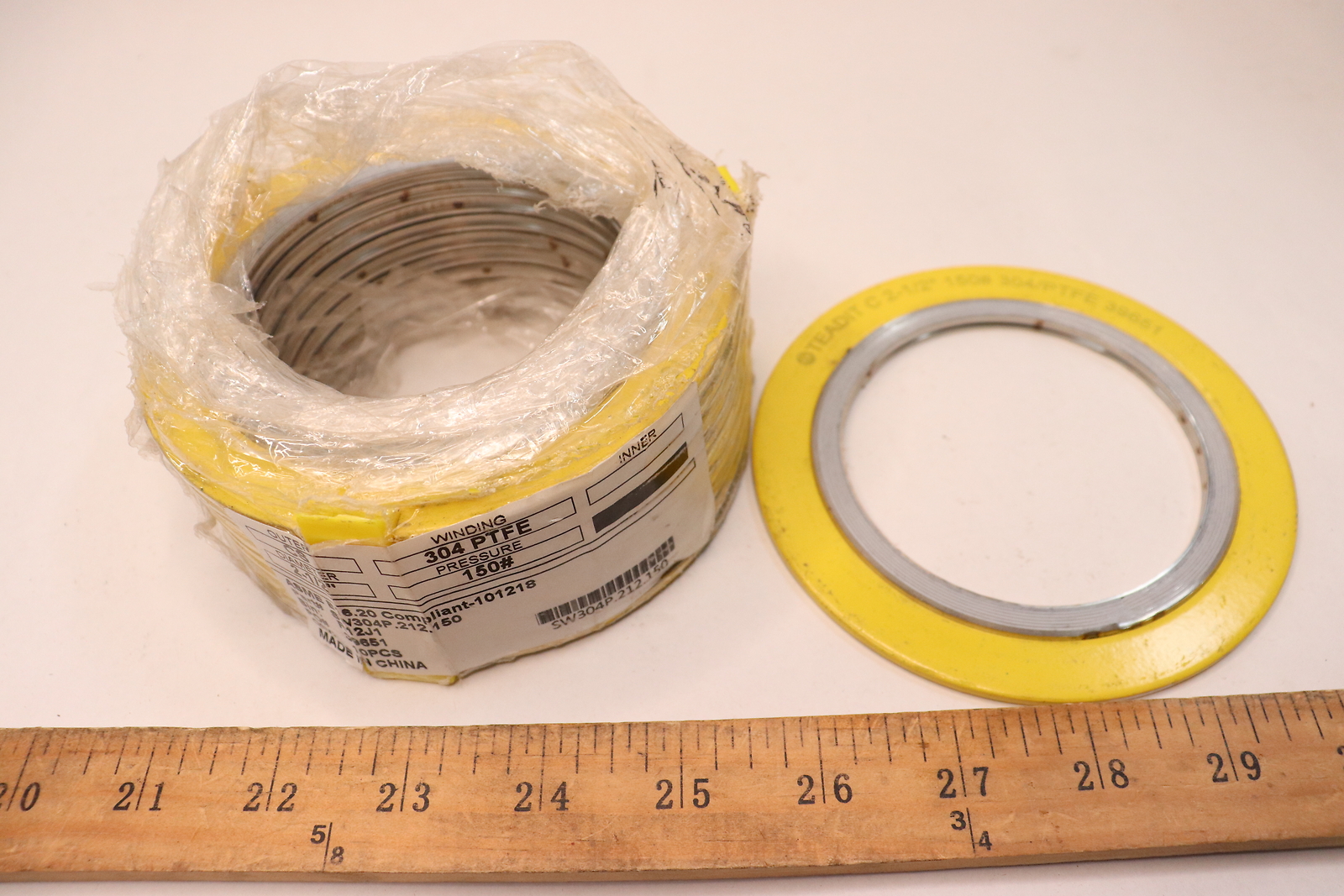 (10Pk) Teadit Spiral Wound Metallic Gasket 304/FG 304IR 150 21/2" 39651 eBay