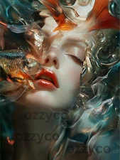 Printable Wall Art - Digital Photo Portrait, Abstract Wall Print-First Home Gift