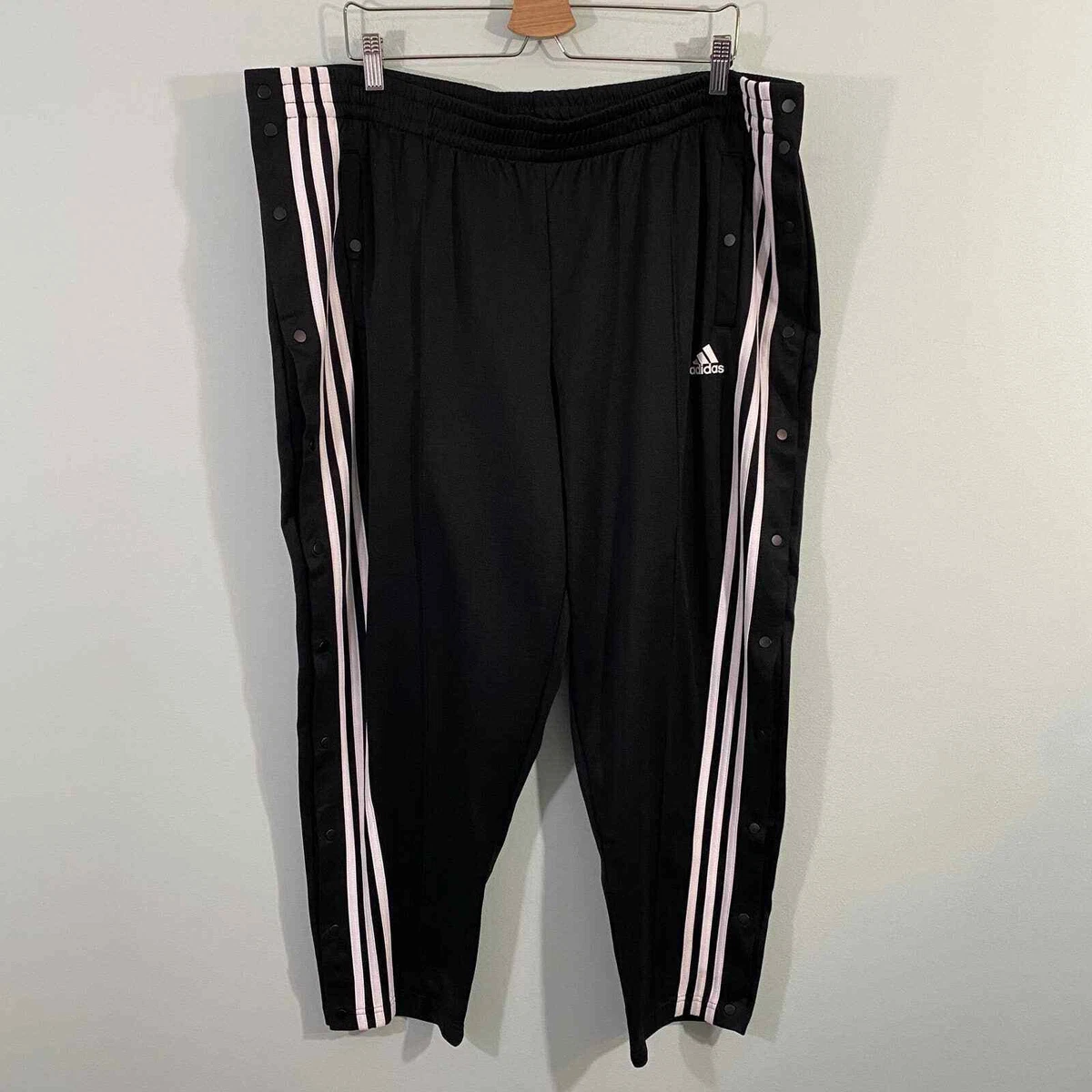 Adidas button shop down sweatpants