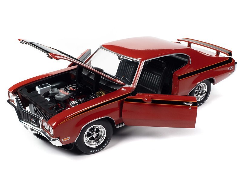 AUTOWORLD AMM1301 1:18 1972 BUICK GSX (MCACN) FIRE RED | eBay