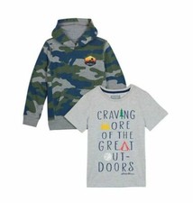 Eddie Bauer Boys Hoodie And Tee 2Pc/set