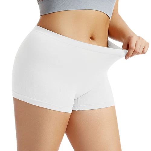Womens Boyshorts Underwear Seamless Full Coverage Soft Cosy Stretch Boxer Shorts - Picture 27 of 51