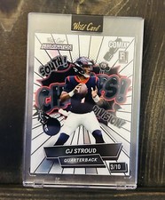 CJ Stroud 2023 Wild Card Alumination Comix Silver Red Rainbow RC 3/10 Texans