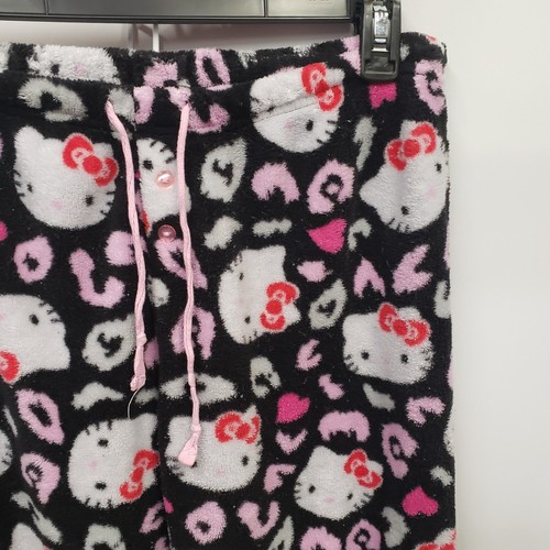 Lot of 2 Hello Kitty Pajama Pants Y2K Sanrio Flannel Warm Teen Pants Fashion - Picture 4 of 17