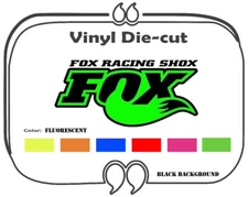 Fox Racing Shox Fluorescent stickers decal