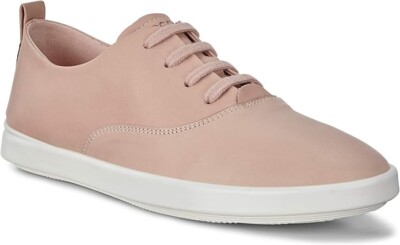 ECCO Women's Women's Leisure Tie Sneaker, Rose Dust, sz 10-10.5