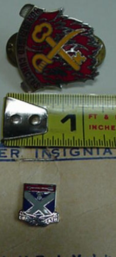 US Military Pin Non Sibi Sed Cunctis Quartermaster MEYER LIBERTY OR DEATH - Picture 2 of 15