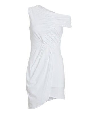 knee length leather dress L'AGENCE Midy Vegan Leather Dress In Black main image 1