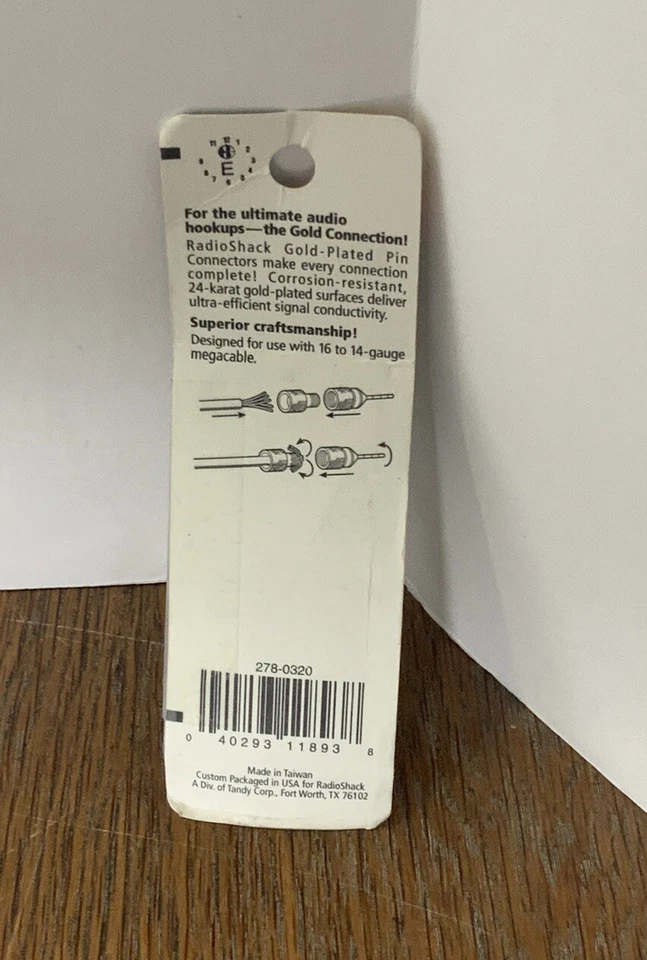 Radioshack 16 To 14-Gauge Deluxe Pin Connectors 278-320 Package Of 4 New - Image 3 of 3