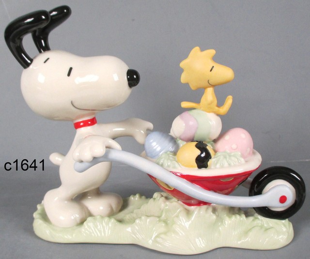Lenox Peanuts Snoopy's Easter Egg Delivery Woodstock Figurine NEW in