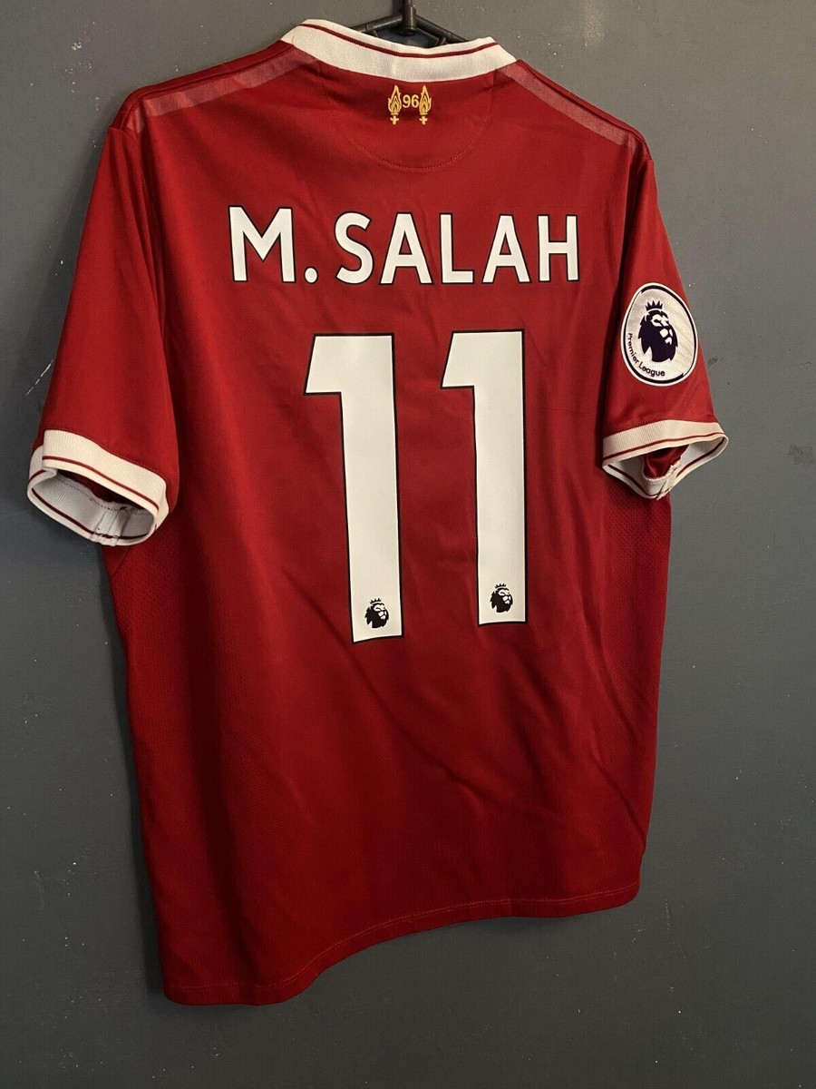 MEN FC LIVERPOOL 2017/2018 MOHAMED SALAH #11 SOCCER FOOTBALL SHIRT