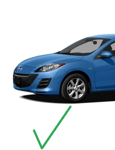 compatível com 2010-2011 MAZDA3 para-choque dianteiro grade inferior farol de neblina inserção bocal MOTORISTA - Imagem 4 de 4