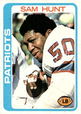 1978 Topps - #461 Sam Hunt Patriots