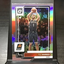 2022-23 Panini Optic Basketball Silver Holo Prizm TJ Warren #34