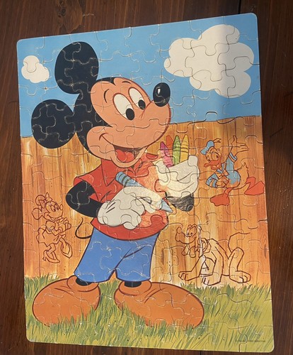 Vintage 1976 Whitman Walt Disney's Mickey Mouse Jigsaw Puzzle #4605