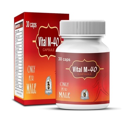 Vital M-40 Kapseln Kräuter Energie & Ausdauer Booster für...