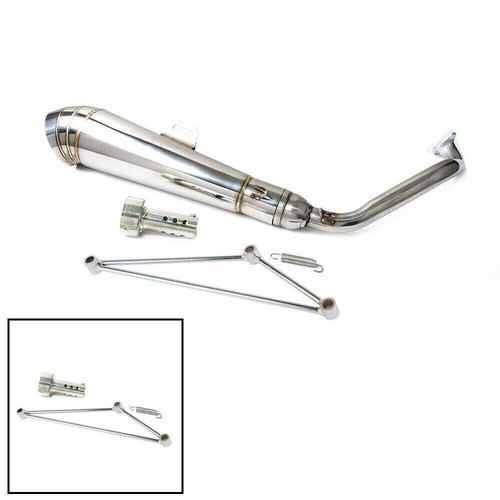 Full Performance System Exhaust Muffler Pipe For 125cc / 150cc GY6 Scooters - 第 1/1 張圖片