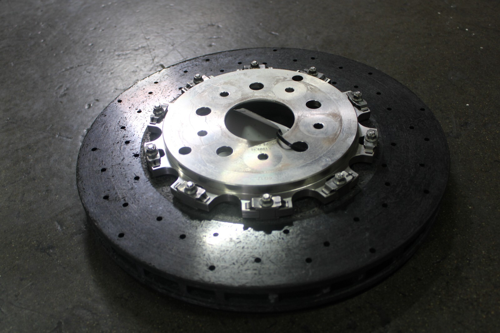 Ferrari 599, 612, Rear CCM Carbon Brake Rotor, Minor Dmg, Used, P/N 216835