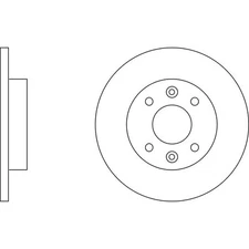 Apec Blue Brake Disc - Front SDK6033 - Fits selected Dacia and Renault vehicles