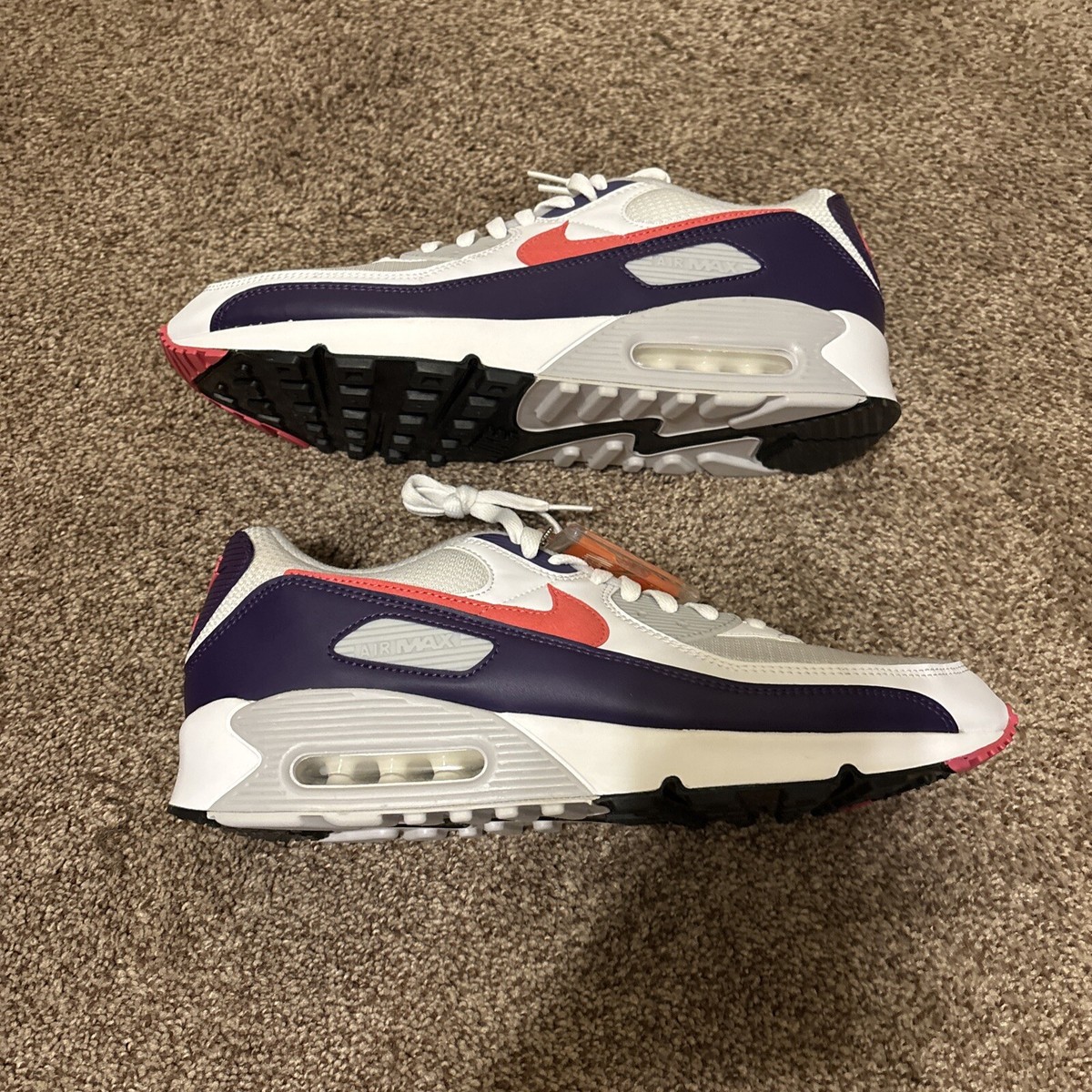 air max 90 eggplant on feet