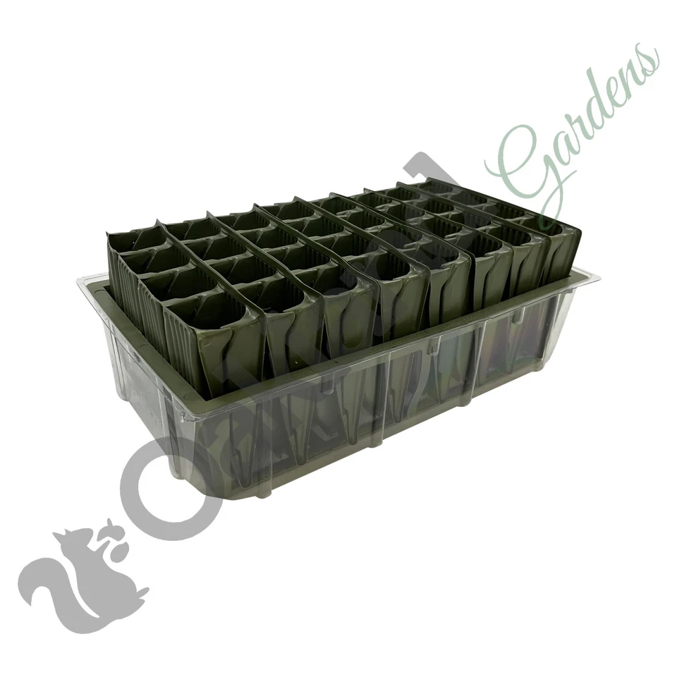 4 X Haxnicks Deep Rootrainer Set Root Trainer Books Cells Plug Plant Seed Tray  - Image 2 of 4