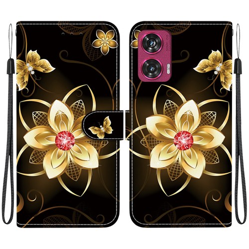 For Motorola Moto Edge 50 Fusion MOTO G Powe 2024 Leather Flip Wallet Case Cover - Picture 18 of 32