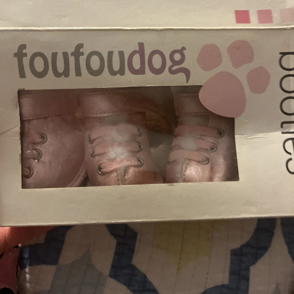 Dog Puppy Booties Pink Size 4 Furry - Image 2 of 4