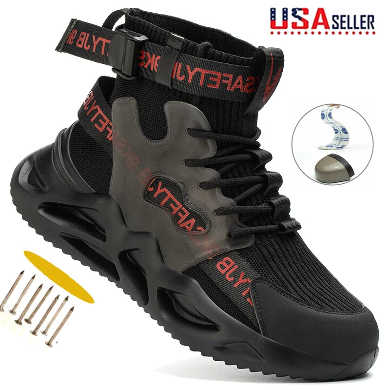 Mens Work Boots Steel Toe Cap Safety Shoes Bulletproof Indestructible Sneakers