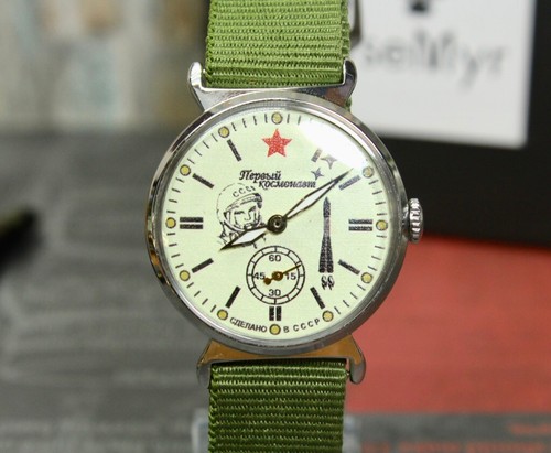 Soviet watch Pobeda Yuri Gagarin First Cosmonaut Mechanical watch. - Picture 2 of 12