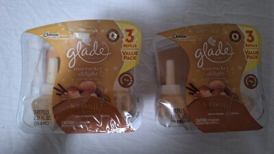 6 Glade Disney Nutcracker Delight Plugins Scented Oil Refills Hazelnut & Praline