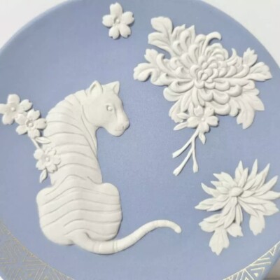 Wedgwood Jasperware Eto 2022 Year Tray Plate Tiger Zodiac | eBay