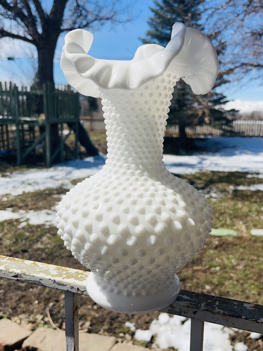 花瓶・フラワースタンド 231 Vintage Fenton Pastel Milk glass