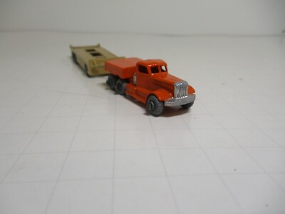 VINTAGE MATCHBOX #15a/16a PRIME MOVER ORANGE/TAN ATLANTIC TRAILER