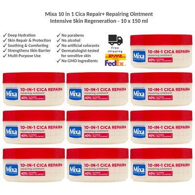 Mixa 10 in 1 Cica Repair+ Repairing Ointment   Intensive Skin Regeneration x10
