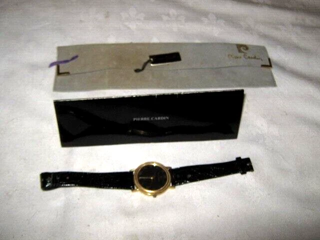 A Cased Pierre Cardin Black Face Quartz Ladies Watch 0512 with Warranty Card - Image 4 of 4