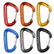 Aluminum-Alloy Swivel Spring Carabiner Clip for Backpack Camping Hiking Fishing