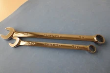 Snap-on 2 pc Set, 12 Point, Flank Drive, SAE Combination Wrench ★ Looks Unused ★