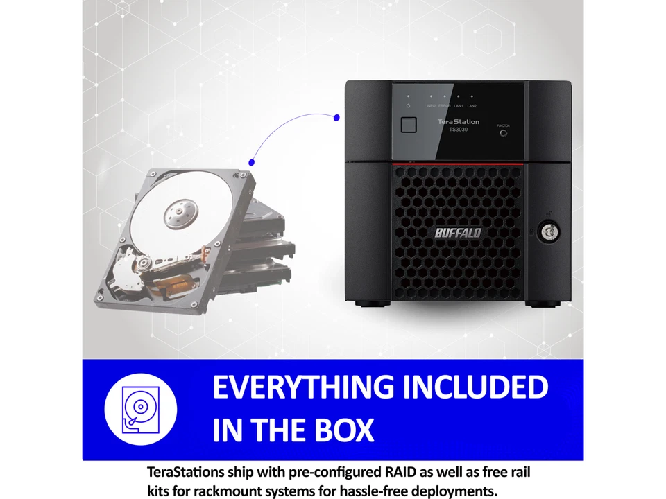 BUFFALO TS3230DN0402 4TB (2 x 2TB) Network Storage - Image 2 of 4