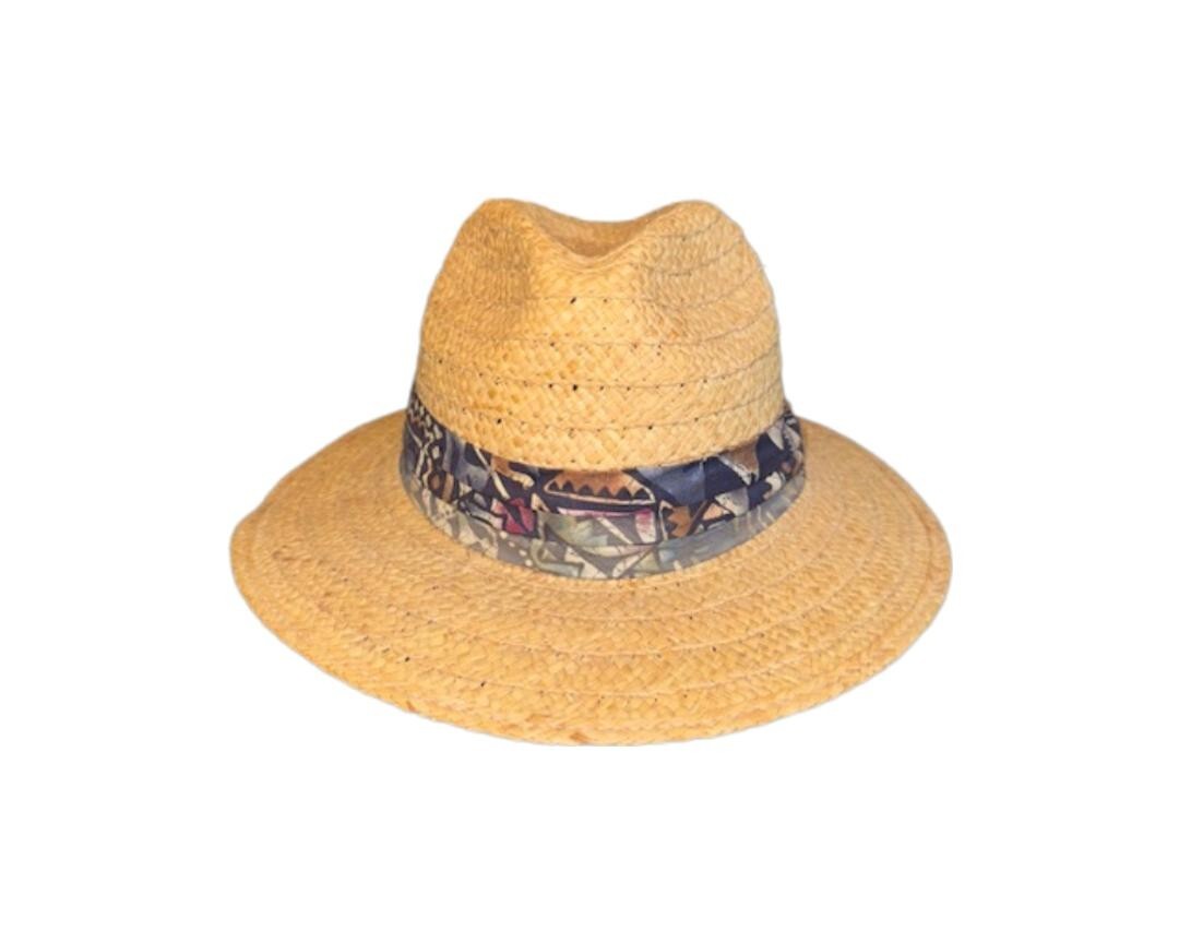 Men's Dorfman Pacific Genuine Raffia Panama Hat Size Large